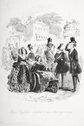 Major Bagstock freut sich über diese Gelegenheit, Illustration aus 